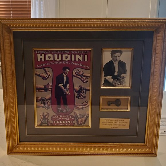 Authentic Harry Houdini Framed Original - Picture 1 of 8
